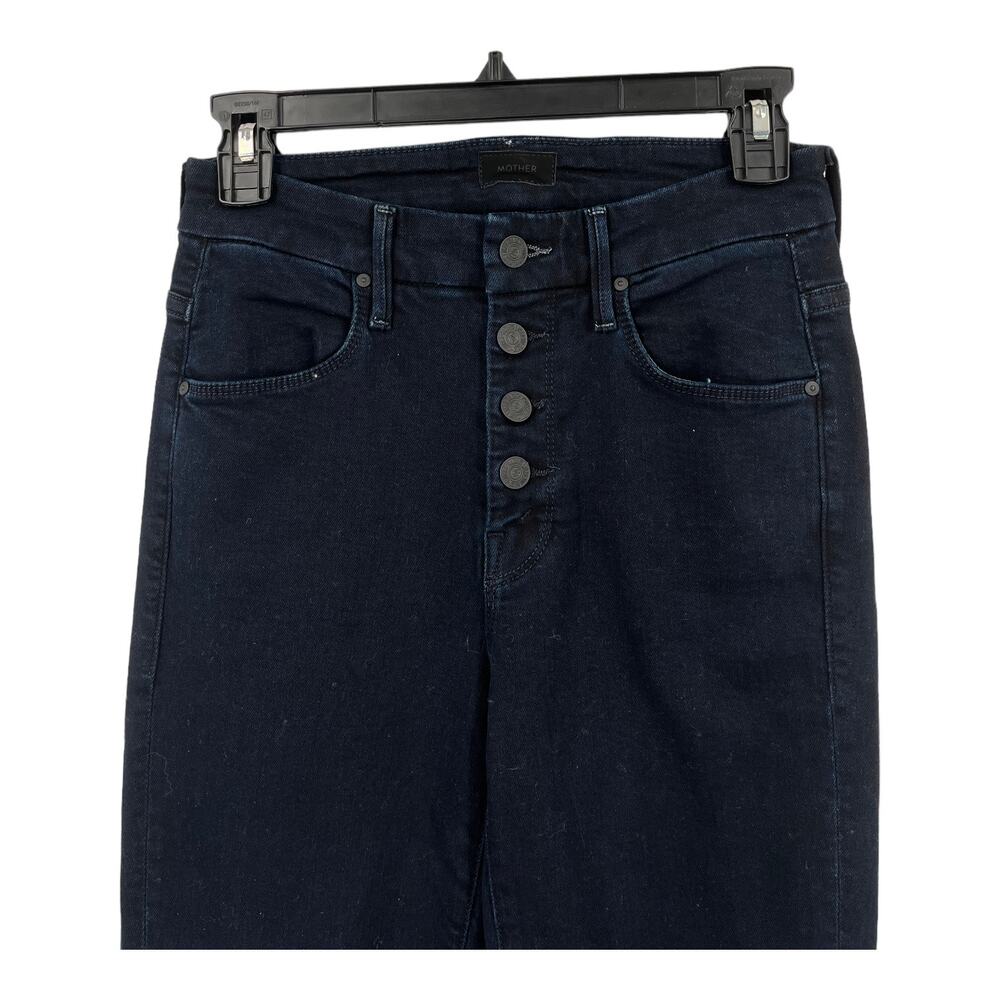Mother Jeans The Pixie Ankle Fray fray dark blue size 25 - Picture 3 of 6